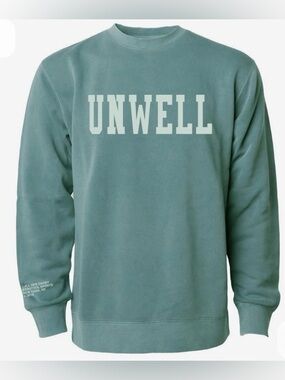 UNWELL Crewneck Sweatshirt in Sage Green